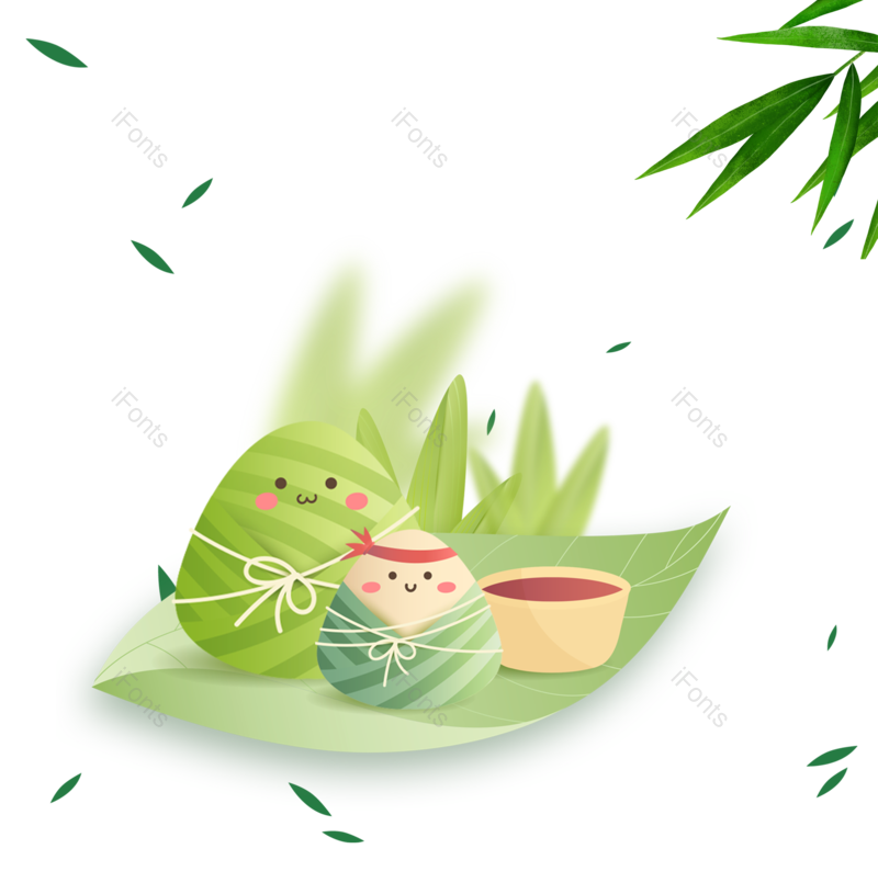 插图图片,卡通元素,树叶PNG,表情免抠素材